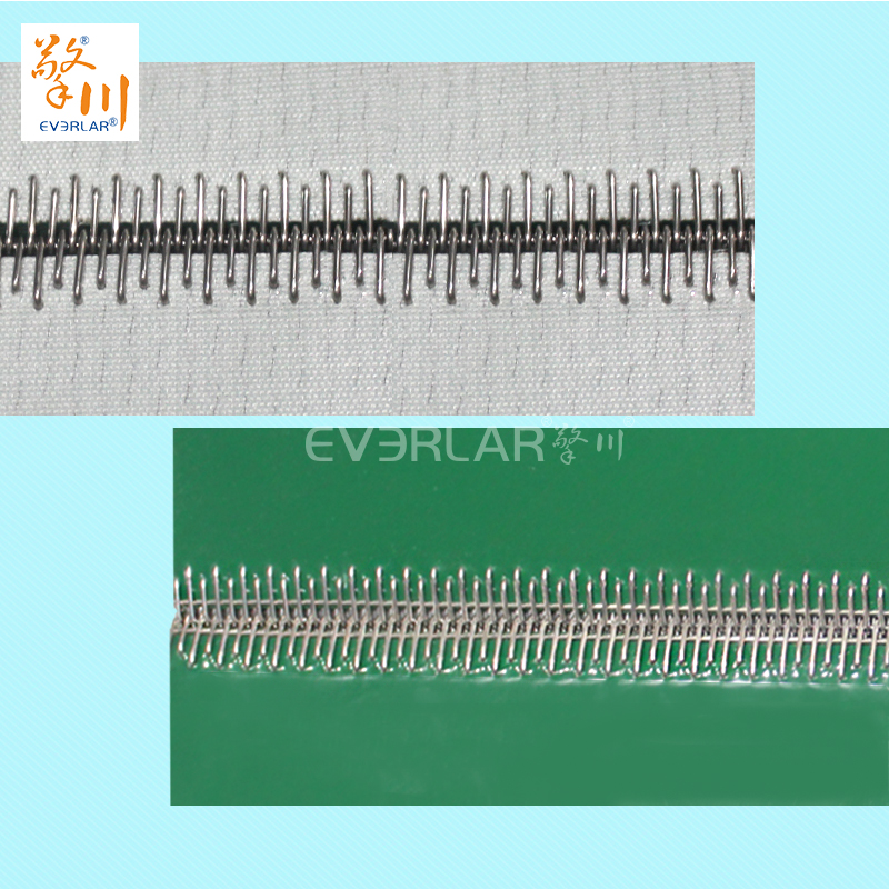 綠色PVC輸送帶加導條鋼扣防滑食品加工行業(yè)生產(chǎn)線皮帶定制