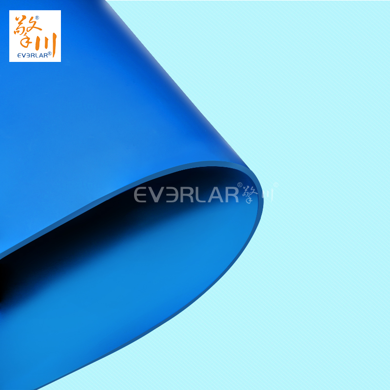 易清潔TPU輸送帶加導(dǎo)條精準(zhǔn)定位藍(lán)色食品級(jí)傳送帶廠家定制