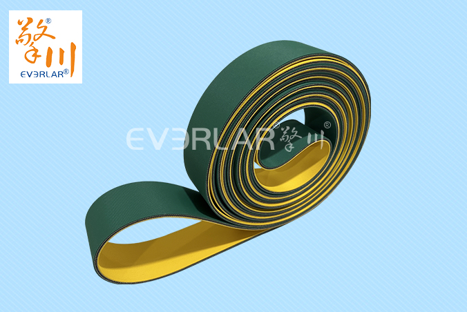 黃綠片基帶抗拉防滑印刷紡織行業(yè)高速傳動(dòng)平皮帶工業(yè)廠家定制