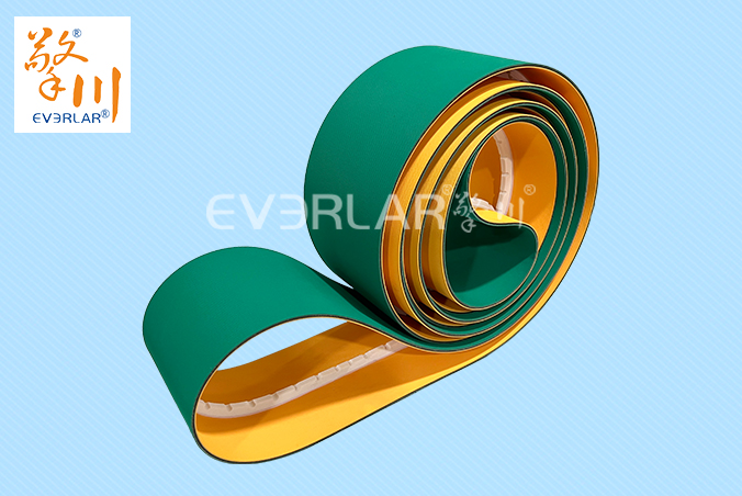 黃綠片基帶加導條耐磨防滑電子行業(yè)電子元件分揀機工業(yè)皮帶擎川定制