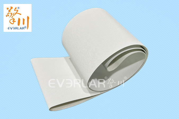 食品級(jí)白色PU鉆石紋輸送帶耐磨防滑適配餅干生產(chǎn)線包裝機(jī)皮帶