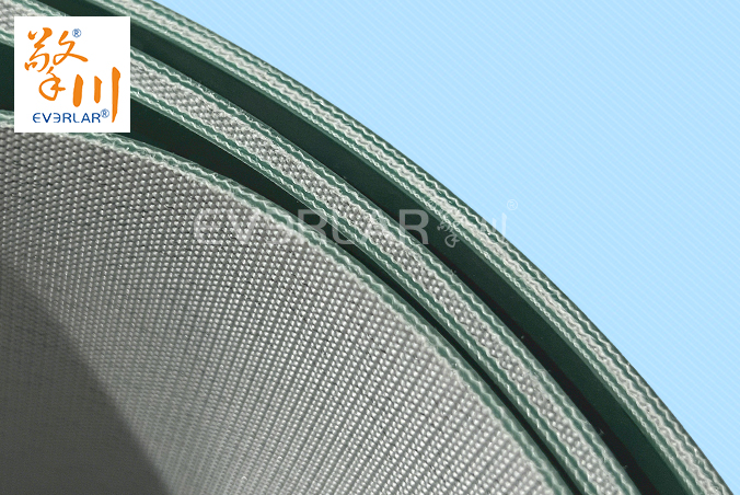 墨綠色PU輸送帶加雙導(dǎo)條耐磨抗撕裂食品電子物流分揀機(jī)皮帶擎川定制