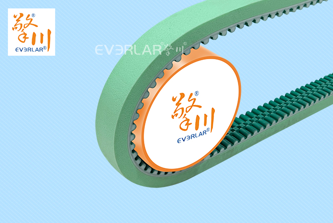 PU同步帶加綠布發(fā)泡膠耐磨耐油食品包裝機(jī)傳動帶廠家定制加工