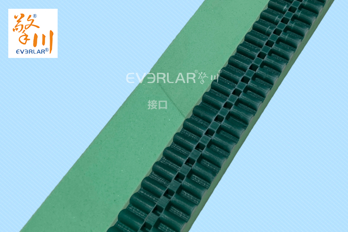 PU同步帶加綠布發(fā)泡膠耐磨耐油食品包裝機(jī)傳動(dòng)帶廠家定制加工