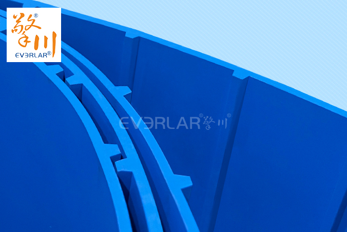 藍(lán)色TPU食品級(jí)易潔帶加導(dǎo)條防霉抗菌水果蔬菜加工輸送帶廠家定制