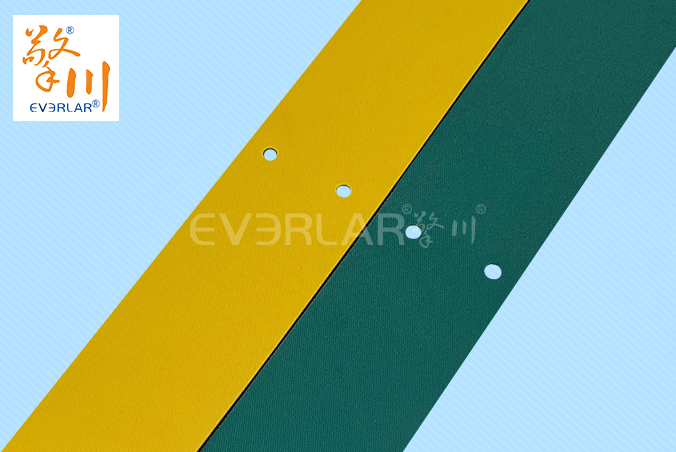 黃綠片基帶加打孔低噪音抗撕裂印刷紡織包裝行業(yè)高速傳動帶