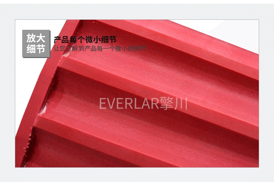 口紅同步帶 PU同步帶加紅膠開槽 口紅同步帶 PU同步帶加紅膠開槽